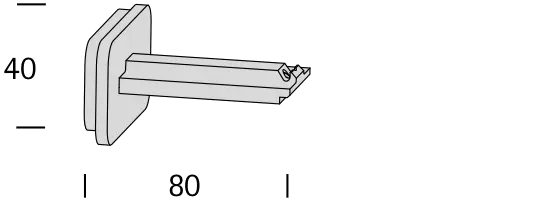 Interstil 39631 Wandträger 8 cm