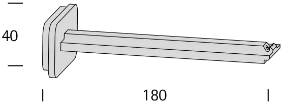 Interstil 39633 Wandträger 18 cm