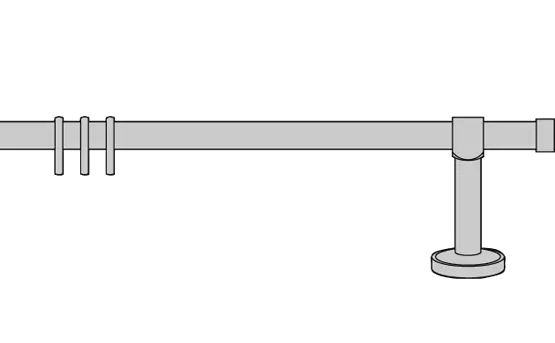 Interstil Garnitur Barett Messing 01784 1-läufig