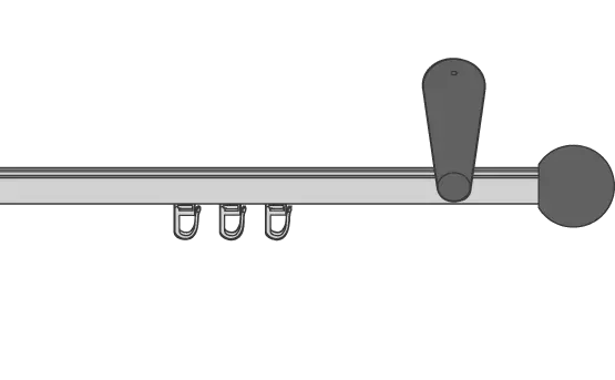 Interstil Garnitur Brescia-Alu 02272 1-läufig