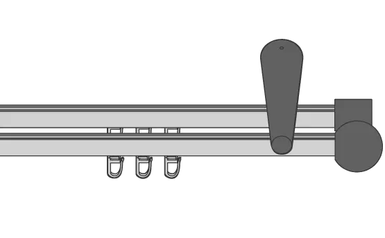 Interstil Garnitur Brescia-Alu 02276 2-läufig