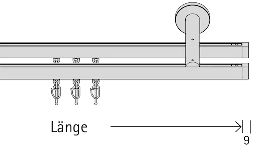 Interstil Garnitur Lee 3 02333 2-läufig