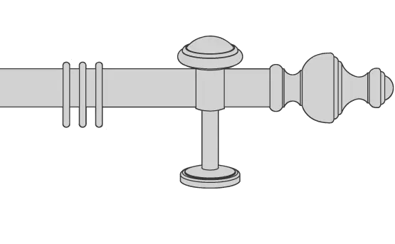 Interstil Garnitur Odeon mit Träger Rosette 03551 1-läufig